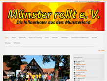 Tablet Screenshot of muenster-rollt.de